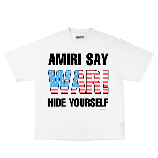 "AMIRI SAY WAR" TEE