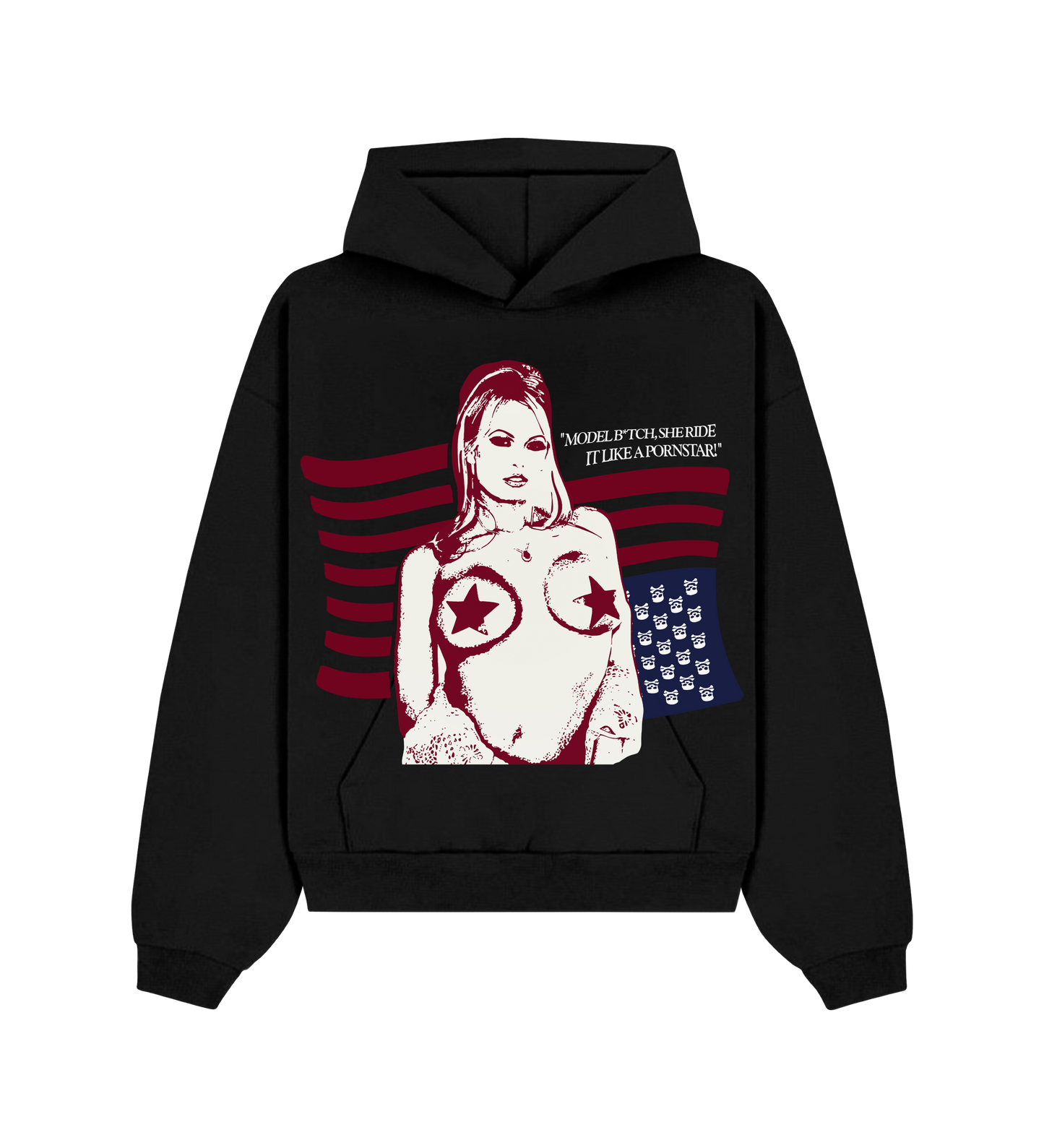 STORMY DANIELS HOODIE BLACK