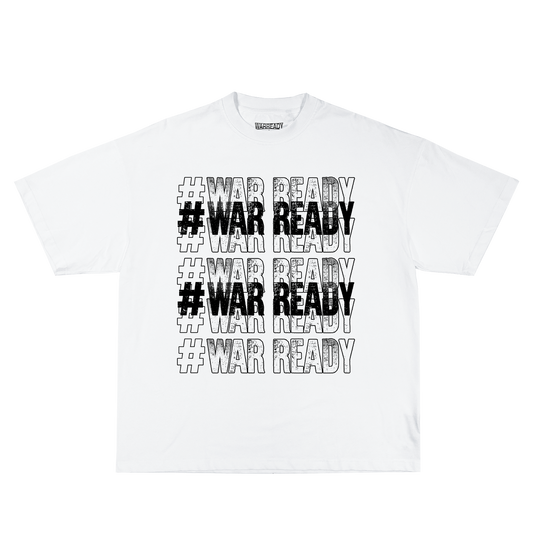 "#WARREADY" TEE BLACK AND WHITE